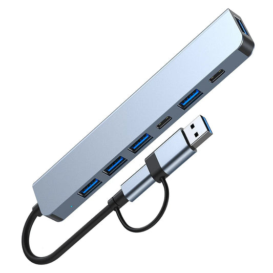 Type-C Docking Station 7-in-1 USB Hub for MacBook, Huawei, and Laptops